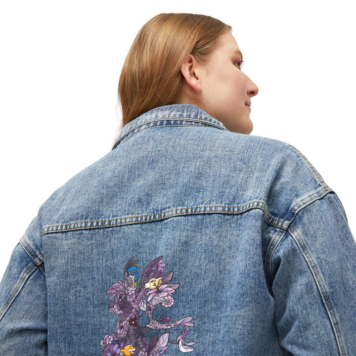 Veste en jean femme fleurs Nandi 