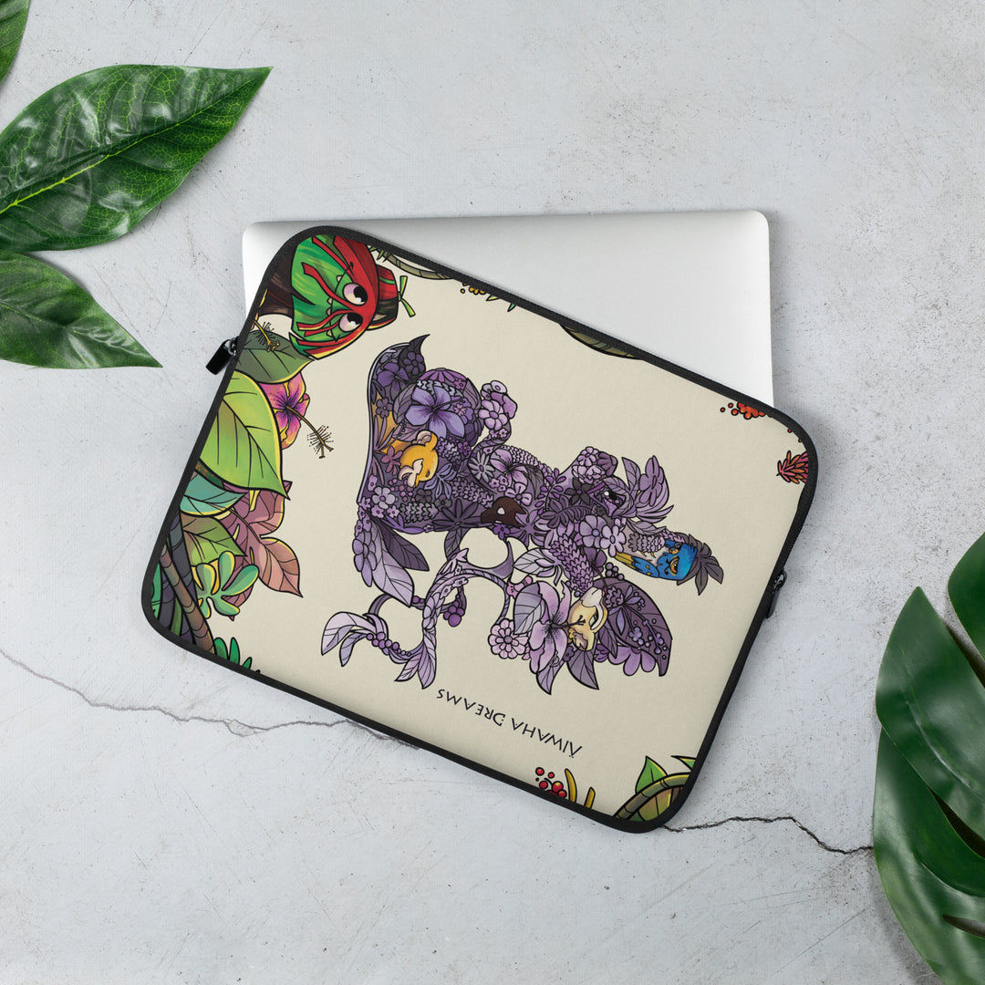 Alwaha Dreams Nandi flowers Laptop Sleeve 