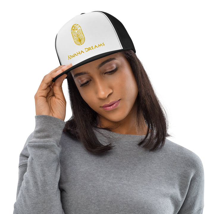 Cap logo Alwaha Dreams White Black