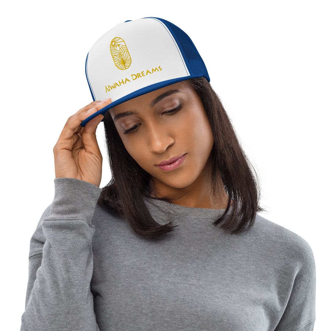 Cap logo Alwaha Dreams white royal