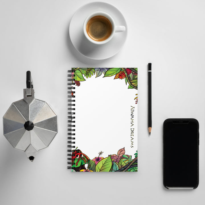 Alwaha Dreams Spiral notebook Sefu jungle